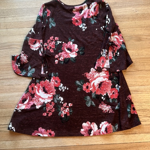 3/$6 Stitch Fix Violets and Roses floral dress - Picture 5 of 6